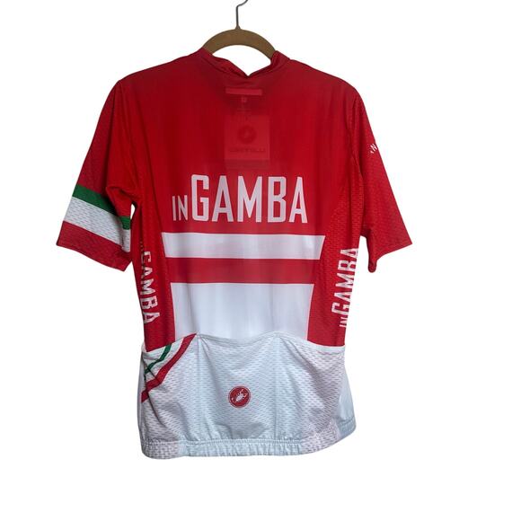 Castelli inGamba Men's Competizione Short Sleeve Red&White Jersey sz M NWT $ - Picture 2 of 7